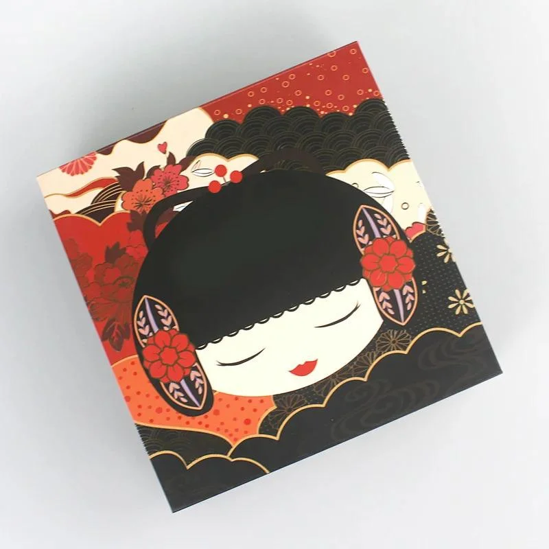 Paper Black Pop out Comic Japanese Book Shape Magnetic Cosmetic Packing Box