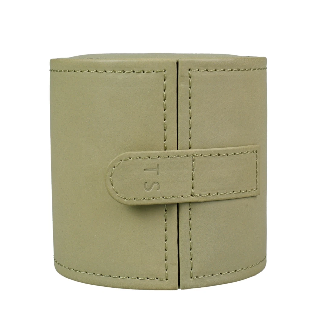 Luxury Hot Selling Round PU Leather Custom Logo Green Gift Watch Wrist Watch Display Box